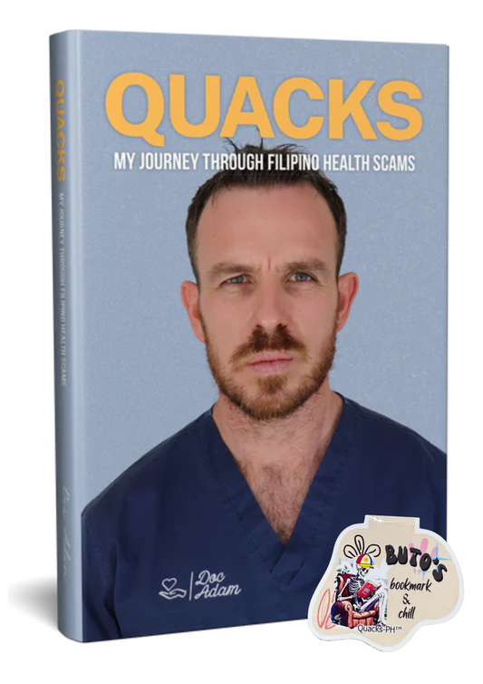 QUACKS BY DOC ADAM BOOK WITH A MAGNETIC BOOKMARK